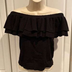 J Crew Off Shoulder Ruffle Top